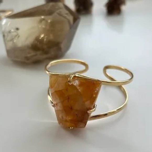 Jewelry - Brass and 18K Gold Overlay Golden Healer Bracelet